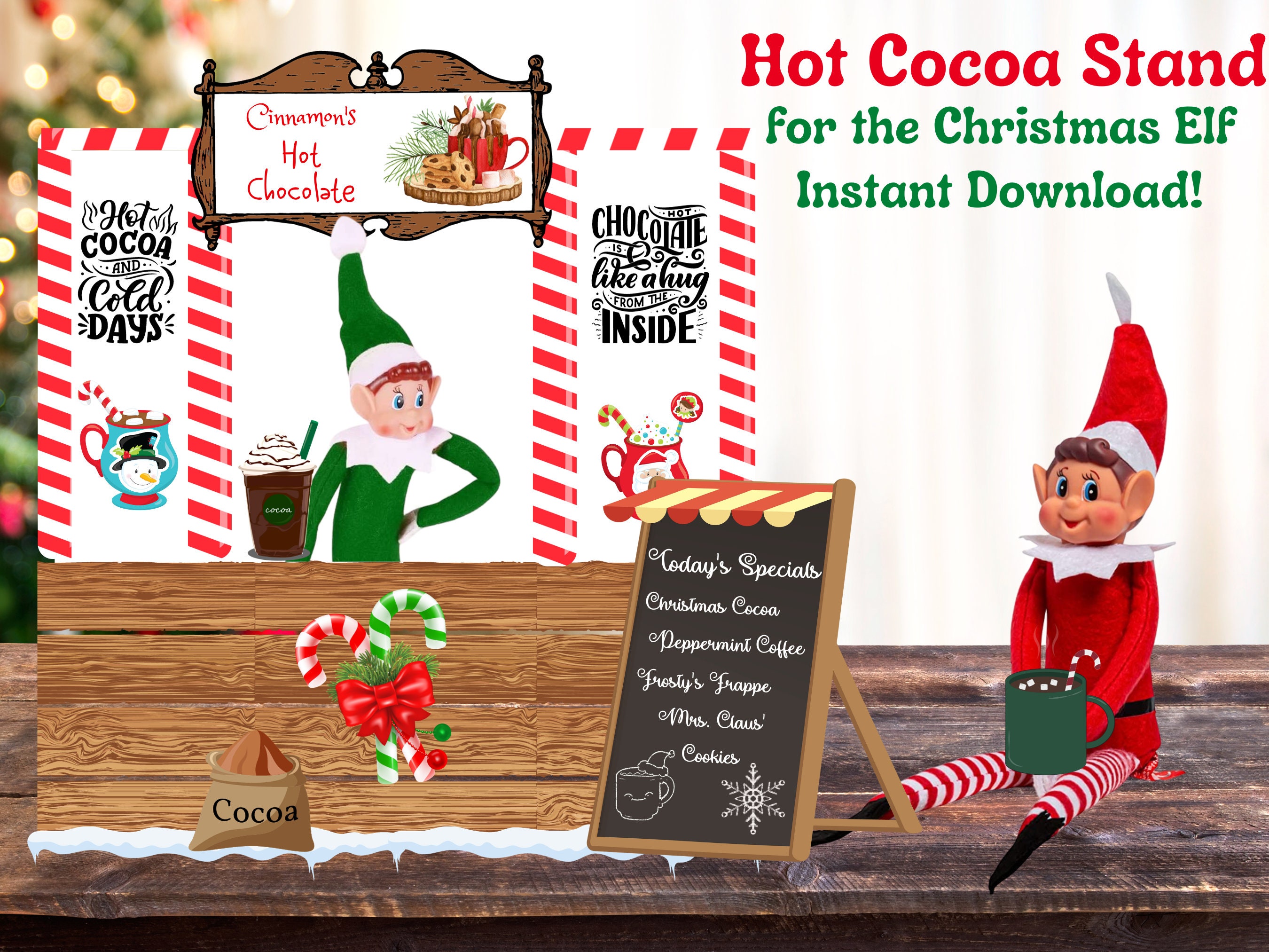Hot Cocoa Stand Complete With Accessories and Decor -  Israel