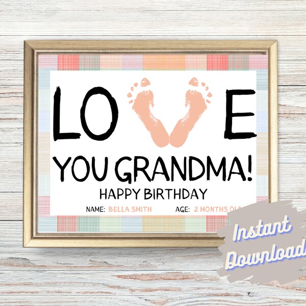 Personalized Grandma Birthday Card Etsy