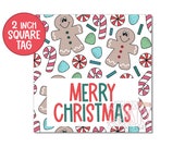 Merry Christmas tag | Merry Christmas | Gingerbread tag | Christmas tag | Gift tag | Cookie tag | Cookie printable | Instant download
