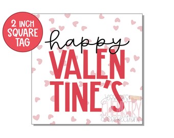 Happy Valentines tag | Happy Valentines | Valentine tag | Valentine printable | Gift tag | Cookie tag | Cookie printable | Instant download