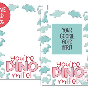 Jij bent dinomiet | Dino Valentijn | Koekjeskaart | Valentijn afdrukbaar | Dinosauruskoekjeskaart | Koekje afdrukbaar | Directe download