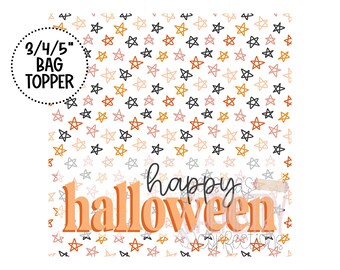 Happy Halloween bag topper | Halloween bag topper | Cookie bag topper | Cookie printable | Instant download | Bag topper