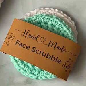 Face Scrubbies Crochet PATTERN,  PDF crochet pattern Face Pads, Eco-friendly, Facial Round pattern, Scrubby Pattern, DIY makeup wipes, Scrub