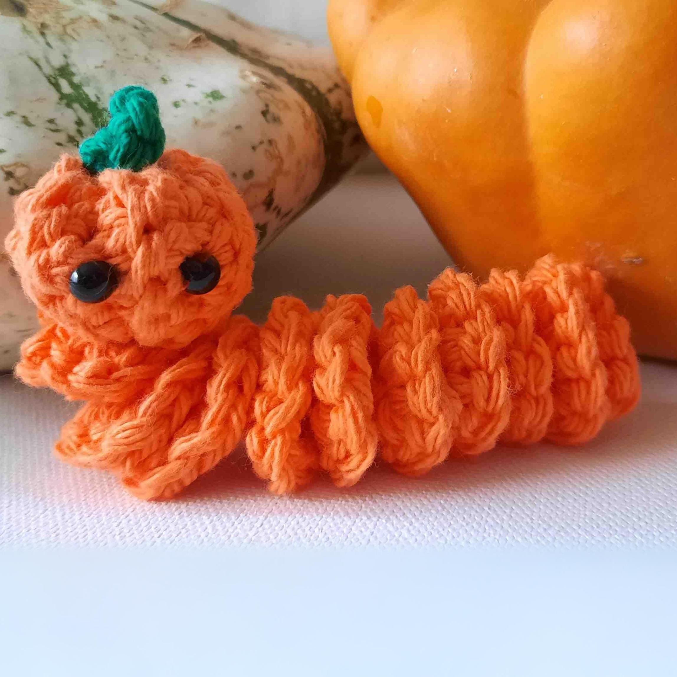 Pumpkin Worry Worm Crochet