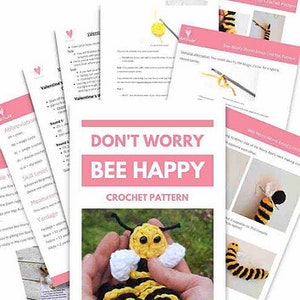 Bee Worry Worm crochet pattern