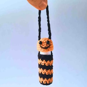 Bee Lip Balm Holder Keychain Crochet Pattern - Fun & Practical Chapstick Cozy, Lipstick Accessory, Handmade Craft Fair Must-Have