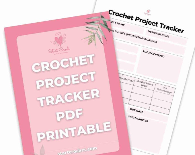 Crochet Project Tracker Printable - Handy Reference Sheet for Crochet ...