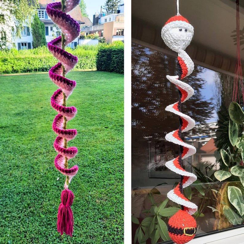 BUNDLE: 4 Seasonal Crochet Wind Spinner Patterns, PDF Printable ...