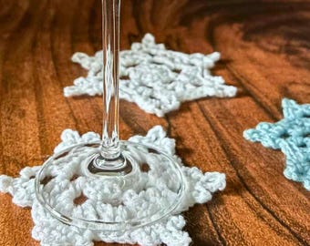Easy Snowflake Coaster Crochet PATTERN