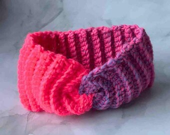Easy Twisted Headband CROCHET PATTERN PDF, Crochet Ribbed Headband Pattern, Beginner Crochet, Quick Cute Accessory Project, Instant Download