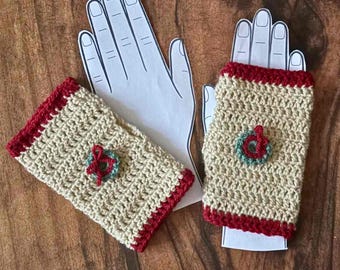 Easy Christmas Hand Warmers Crochet Pattern | Beginner Crochet Pattern | Handmade Christmas Gift Idea | Xmas Gift For Her | Simple Crochet