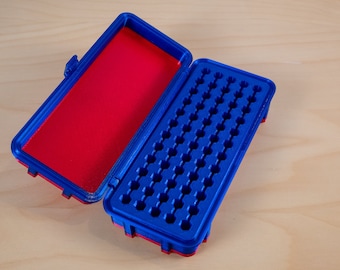 Rugged (60) 1 in Hex Bit Box | Bit Organizer | Compact Tool Storage