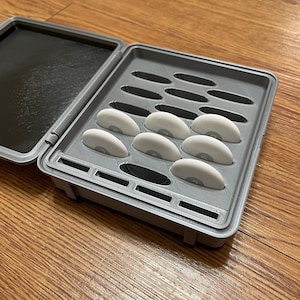Rugged AirTag & CR2032 Storage Box | Apple AirTag Holder | Coin Battery Organizer | CR2032 Case | Battery Storage Container