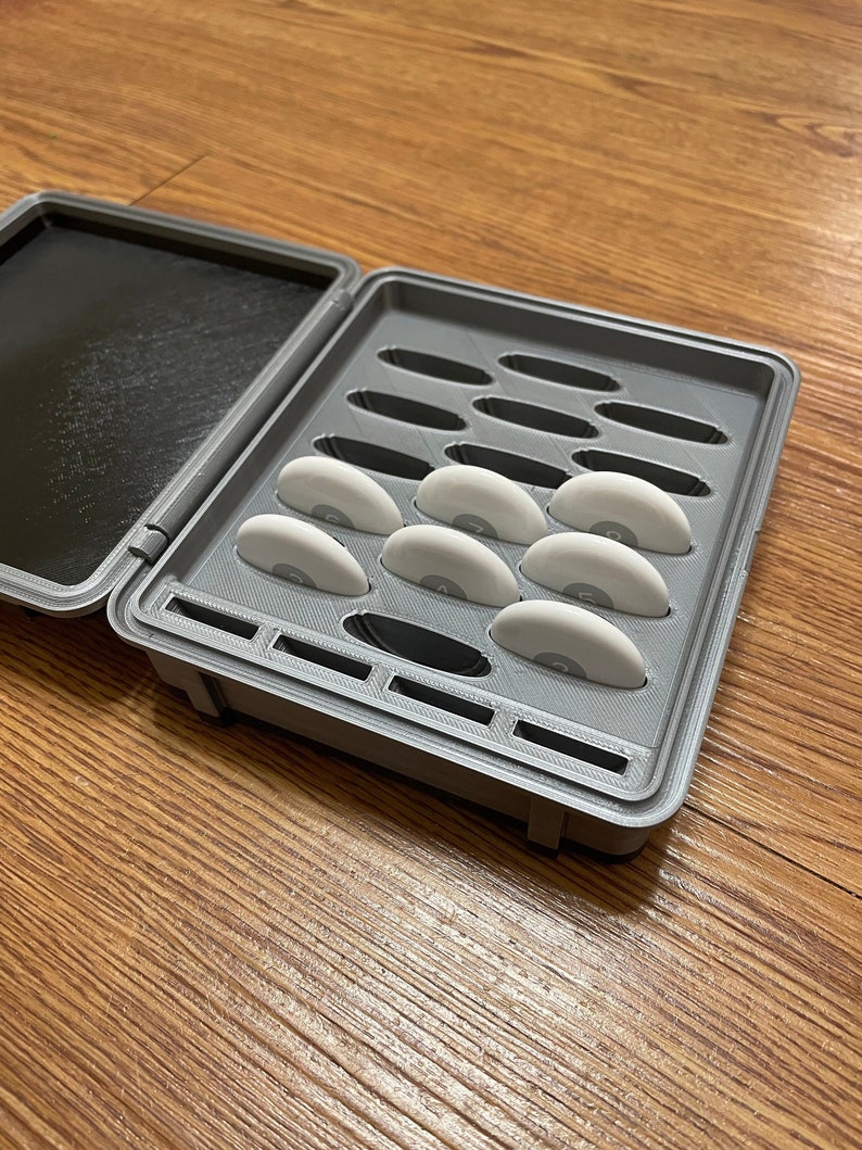 Rugged AirTag & CR2032 Storage Box | Apple AirTag Holder | Coin Battery Organizer | CR2032 Case | Battery Storage Container image 1