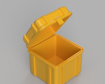 Caja de almacenamiento resistente de varios tamaños: organizador de 7,6 cm, 10,1 cm y 15,2 cm para piezas pequeñas y herramientas.