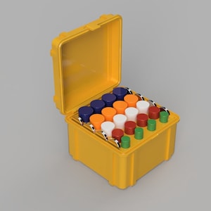 Rugged 18650, 18350, CR123, AA, AAA, CR2032  Battery Holder | Battery Box | Compact Storage Case