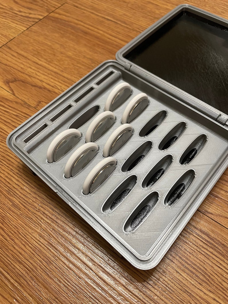Rugged AirTag & CR2032 Storage Box | Apple AirTag Holder | Coin Battery Organizer | CR2032 Case | Battery Storage Container image 5