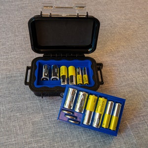 AA, AAA, CR123, CR2032 Insert for Pelican 1010 Micro Case | Compact Battery Insert