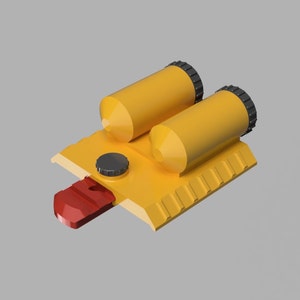 Support de pile double CR123 pour rail Picatinny | Pic Rail | Rail MIL-STD-1913 | Accessoire de rail 1913 | Support de rail tactique | 123 Batterie