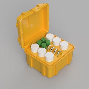 Rugged AAA, CR123, CR1632 Battery Holder | Battery Box | Compact Storage Case