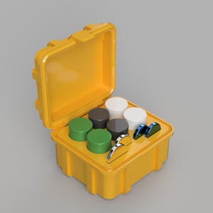 Rugged Modlite 18350, Standard 18350, CR123, CR2032, CR1632 Battery Holder | Battery Box | Compact Storage Case