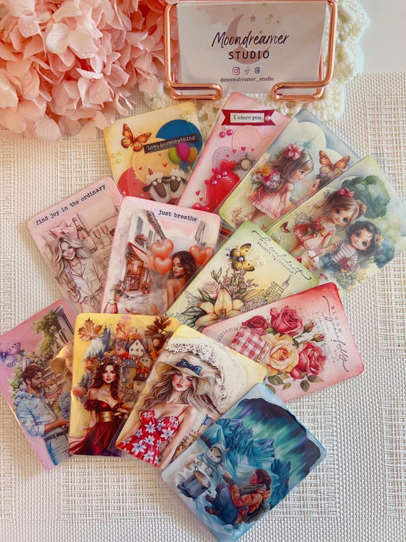 Artist Trading Cards (atcs) Kit: Case, Transparent Sleeves & Blank Cards,  Comes in 2 Sizes - Etsy