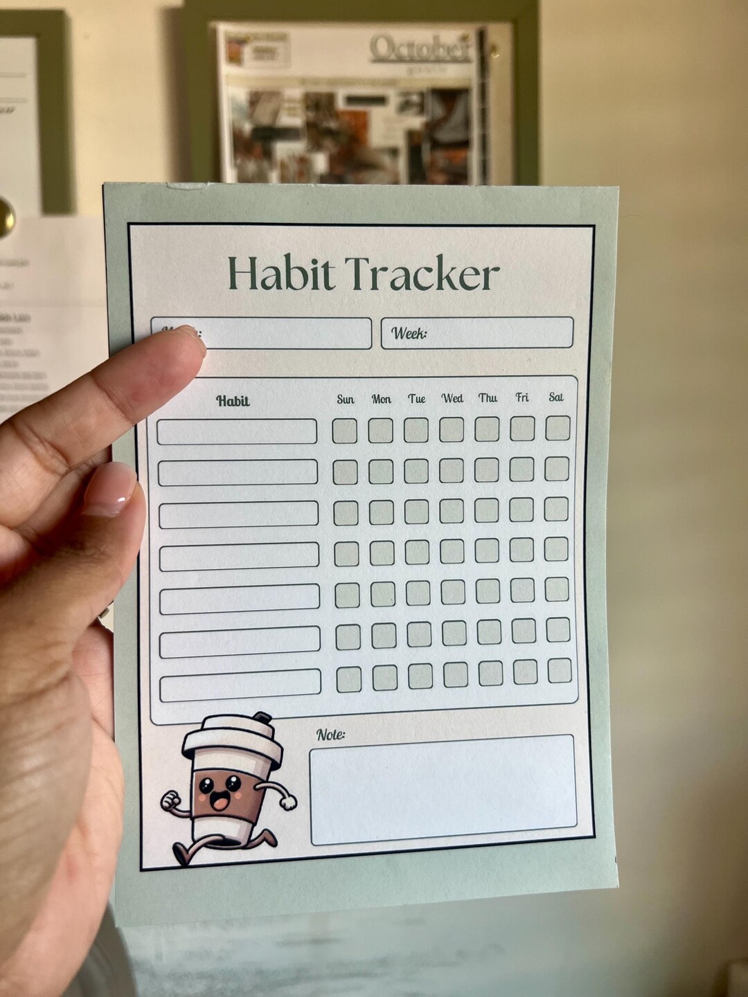 Matcha Weekly Habit Tracker Notepad – Productivity Planner for Routines ...