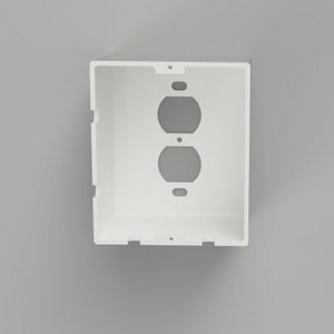 WIDE Single Round Duplex Outlet Cover w/ Bottom or Top and Side Cord Exits – Child Safety Faceplate for Baby and Toddler Protection
