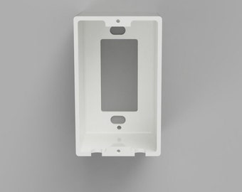 Single Square Duplex Outlet Cover w/ Bottom or Top Cord Exits – Child Safety Faceplate for Baby and Toddler Protection