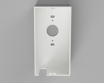 Window A/C Plug Cover | Deep Exit / Extra Tall One Round Simplex w/ Bottom or Top Cord Exits | Child Safety Outlet Cover