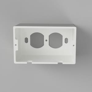 HORIZONTAL Single Round Duplex Outlet Cover w/ Bottom or Top Cord Exits – Child Safety Faceplate for Baby and Toddler Protection