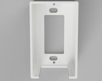 Single Square Duplex Outlet Cover w/ Open Bottom or Top Exit – Child Safety Faceplate for Baby and Toddler Protection