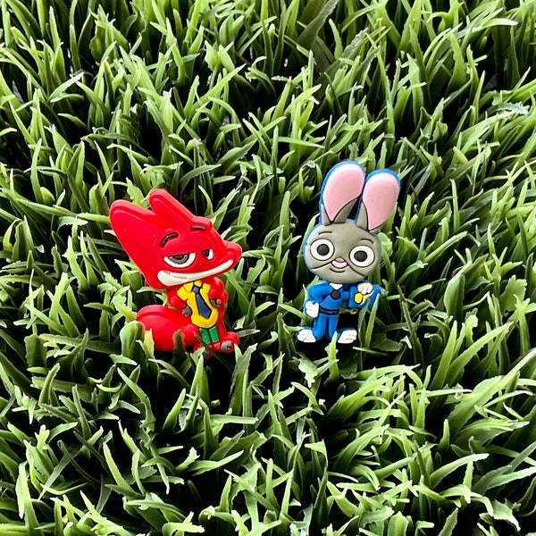 Movie Character Shoe Charms - Set of 2: Bunny and Fox