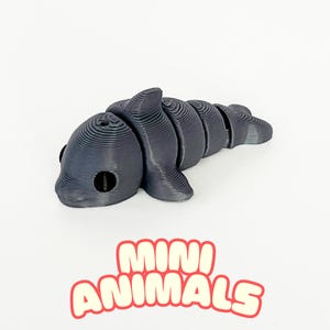 3D Printed Dolphin Articulating Mini Animals - Cute Posable Fidget Toys - Fun Gifts for All Ages - Animal Party Favors - Sensory Toy