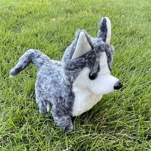 Walking Husky Puppy Plush: Stuffed Animal Toy for Kids