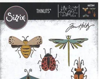 Sizzix Tim Holtz Thinlits Die Set: Funky Insects #665364
