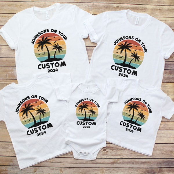 Custom Family Trip Shirt, Family Matching Holiday Shirts, Vacation Shirts for Family, Summer Holiday Shirt for Kids, Family Trip 2024 Shirts