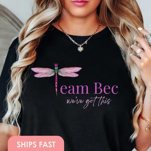 Breast Cancer Shirt Support Gift Family Cancer Support Shirt Cancer Fighter Team Tshirts Breast Cancer Warrior Women Gift Pink Shirt