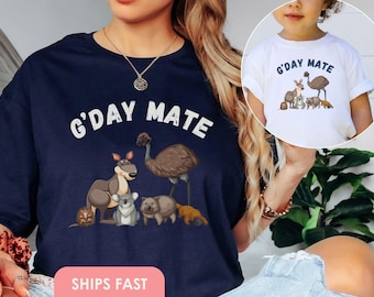 Australian Animals Shirt Australia Day T-Shirt Kids Koala Proud Australian Flag Aussie Family Australian Outback Tshirt Made In Australia