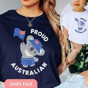 Australian Animals Shirt Australia Day T-Shirt Kids Koala Proud Australian Flag Aussie Family Australian Outback Tshirt Made In Australia