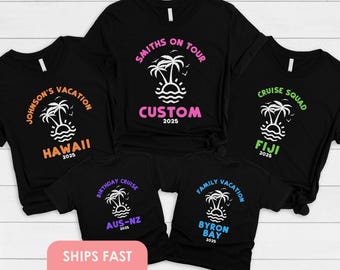 Family Vacation Cruise Shirts Custom Family Trip Shirt Family Vacation Matching Shirts Honeymoon Shirts Family Trip 2025 Beach Vacation 2025