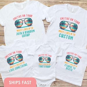 Family Vacation Shirt Most Likely To Birthday Family Cruise Vacation 2025 Custom Matching Shirts for Family Trip Cruise T-Shirt Family Vacay