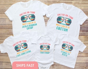 Family Vacation Shirt Most Likely To Birthday Family Cruise Vacation 2025 Custom Matching Shirts for Family Trip Cruise T-Shirt Family Vacay