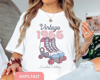 60th Birthday Shirt 1966 Shirt Gift For Friend 60th Birthday T-Shirt For Womens Birthday Gift 60th Gift Turning Sixty Gift For Her Birthday