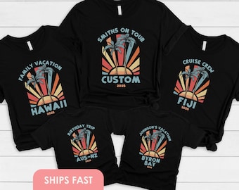 Family Vacation Cruise Shirts Custom Family Trip Shirt Family Vacation Matching Shirts Honeymoon Shirts Family Trip 2025 Beach Vacation 2025