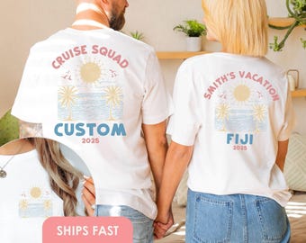 Custom Family Trip Shirt Family Vacation Cruise T-Shirts Family Matching Shirts Summer Holiday Shirt for Kids Family Trip 2025 T Shirts