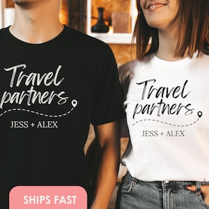 Couple Travel Gifts Travel Shirt Gift for Traveler Matching Couple Road Trip Travel Accessories Airplane Mode Travel Partners Vacation Shirt