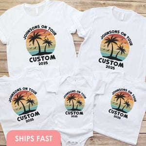 Custom Family Trip Shirt, Family Matching Holiday Shirts, Vacation Shirts for Family, Summer Holiday Shirt for Kids, Family Trip 2025 Shirts