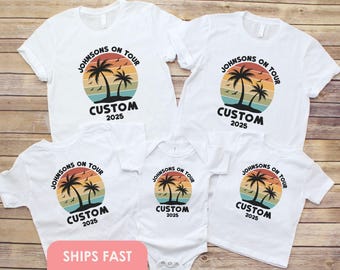 Custom Family Trip Shirt, Family Matching Holiday Shirts, Vacation Shirts for Family, Summer Holiday Shirt for Kids, Family Trip 2025 Shirts