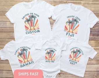 Family Vacation Cruise Shirts Custom Family Trip Shirt Family Vacation Matching Shirts Honeymoon Shirts Family Trip 2025 Beach Vacation 2025
